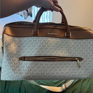 Michael Kors Tan and Cream weekender